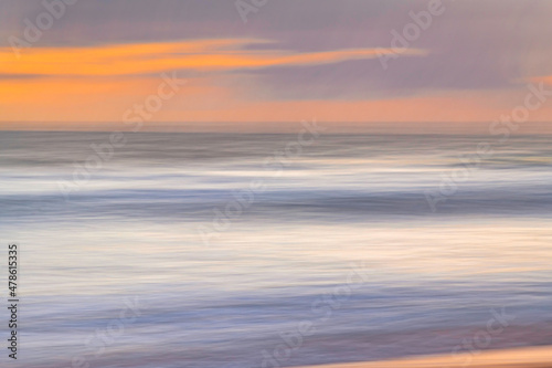 A panning abstract sunrise at the seaside