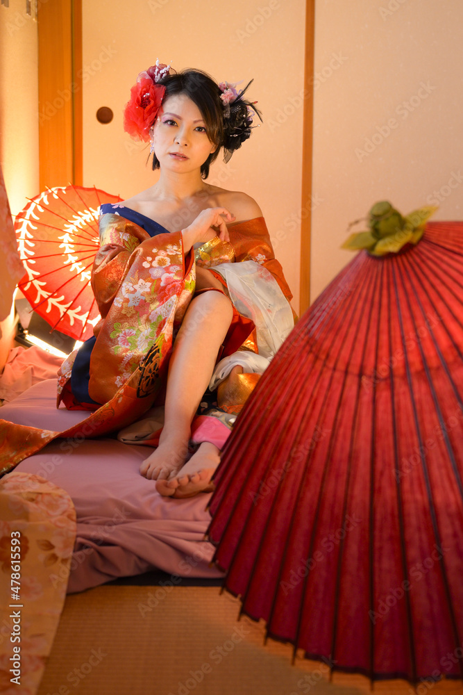 Photography Poster 遊郭の花魁イメージ | Wall Art | Europosters