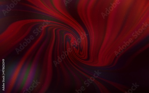 Dark Red vector template with space stars.