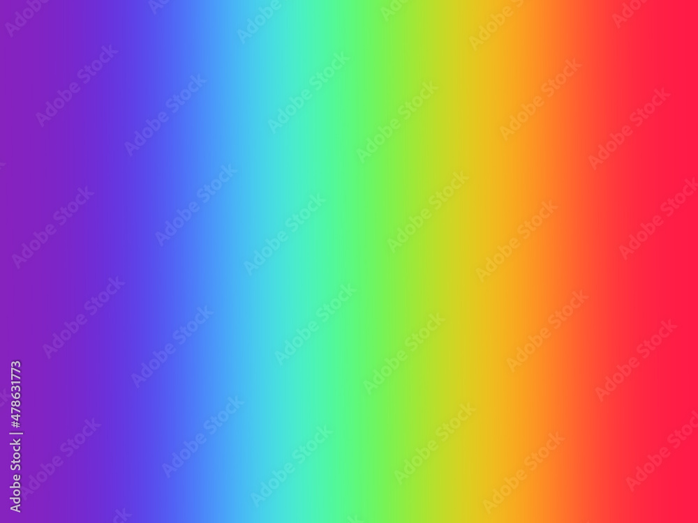 Blurred rainbow color gradient with copy space for graphic design, poster and banner. The color spectrum.