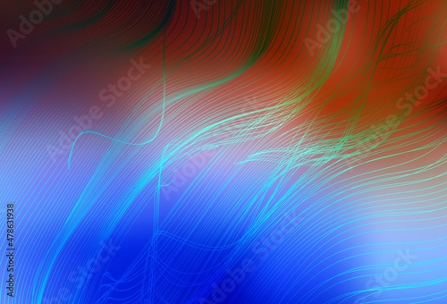 Light Blue, Red vector glossy abstract backdrop.