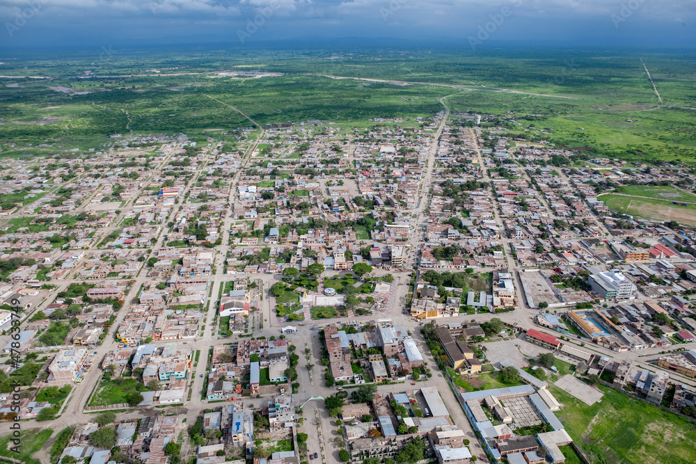 Village of Zarumilla Peru on the edge of Ecuador