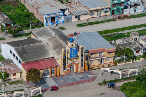 Mission Catolica Village of Zarumilla Peru on the edge of Ecuador photo