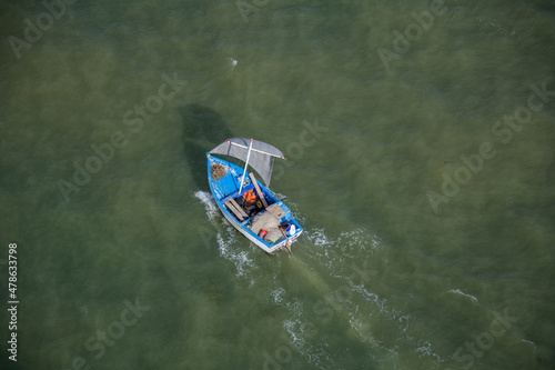 Sailboat on the River Tumbes Peru