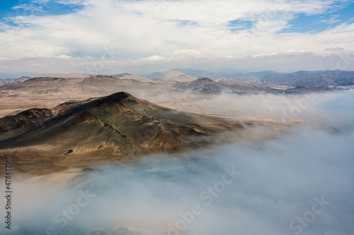 Isolated Pacific Coast South of Chimbote Ancash Peru © Overflightstock