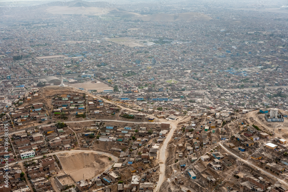 Slum District of Capital City Lima Peru