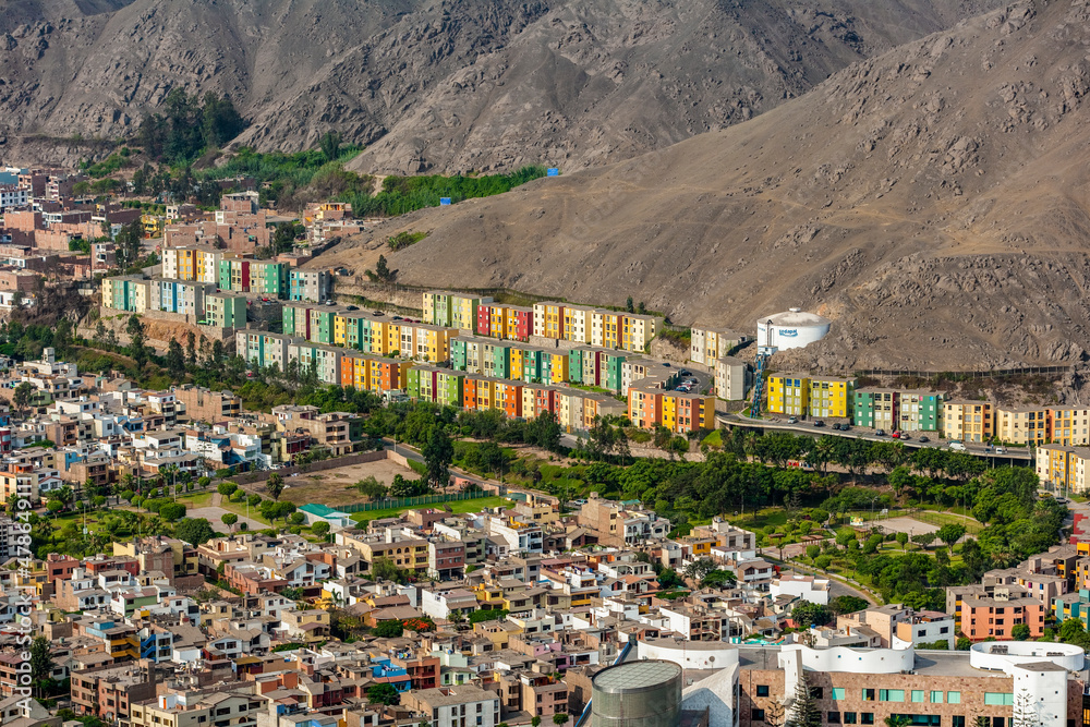 Urban Sprawl fo Capital City Lima Peru Stock Photo | Adobe Stock
