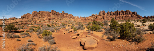 Foto Panorama of Formations On the Tower Arch Trail
