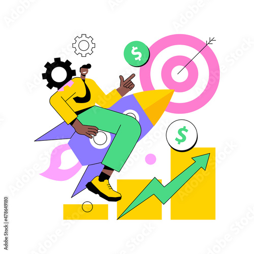 Career development abstract concept vector illustration. Career change  manage successful alternative career  retraining for a new job  employee performance  job responsibility abstract metaphor.