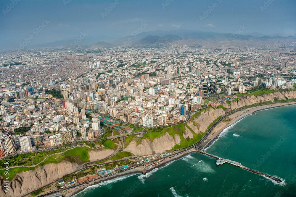 Central Downtown Commercial and Financial Districts Capital City Lima Peru