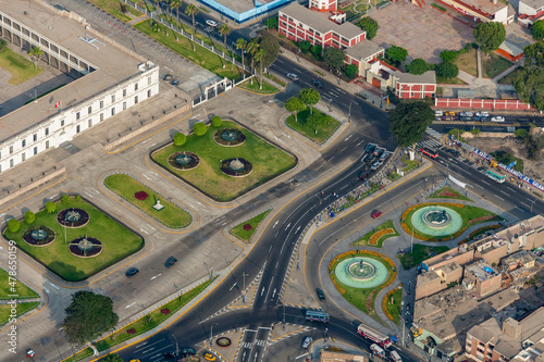 Foreshore Coastal Park Capital City Lima Peru