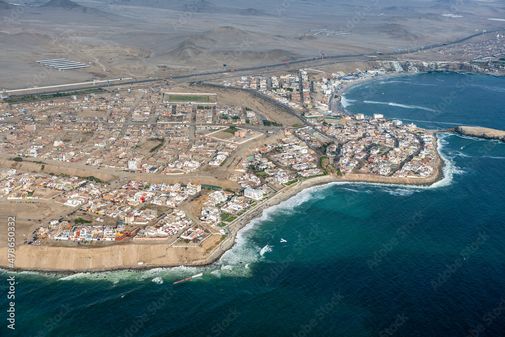 Naklejka premium Seaside Resorts and Beaches Capital City Lima Peru