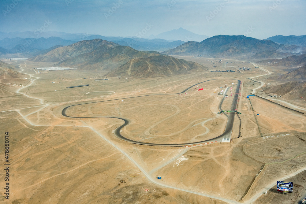 Autodromo La Chutana Race Track Capital City Lima Peru Stock Photo