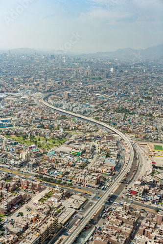 Highway Through Capital City Lima Peru