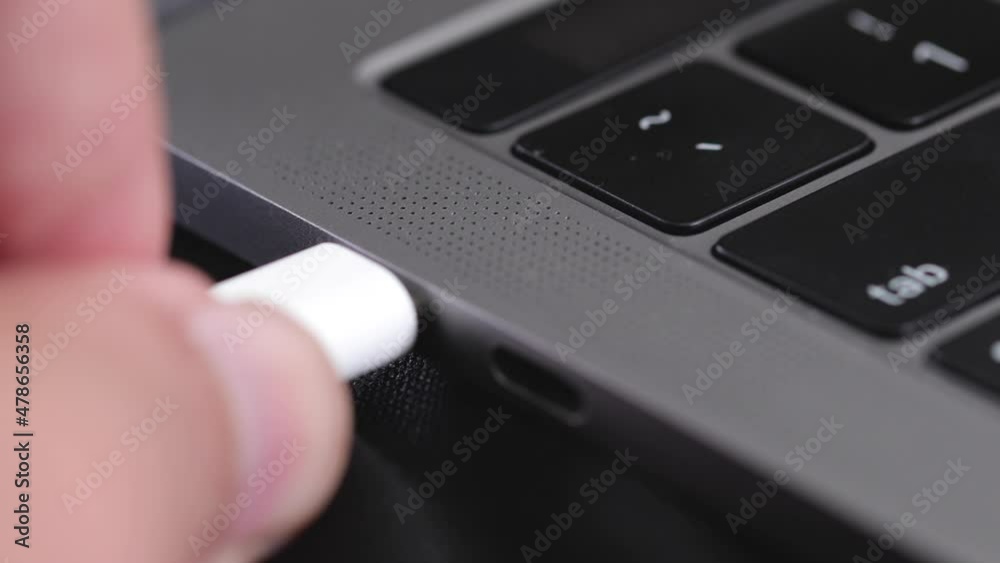 notebook power and data cable connection notebook power and data cable connection