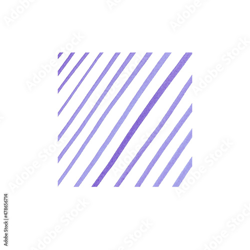 Watercolor abstract background in the form of simple diagonal lines in purple or blue. Suitable for prints  design of various typography  as an element of decoration