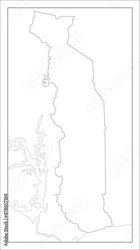 トーゴの地図です。