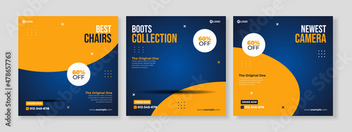 store banner promotion social media template premium vector