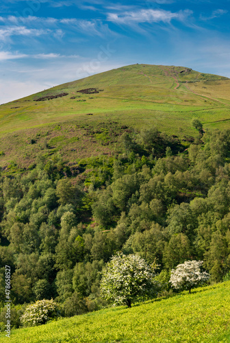 Malvern Hills and Worcestershire Beacon in the summertime,England,United Kingdom.