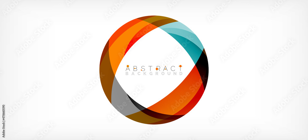 Color circle shapes, minimal geometric background. Trendy dynamic composition. Vector Illustration For Wallpaper, Banner, Background, Landing Page Color circle shapes, minimal geometric background. Trendy dynamic composition. Vector Illustration For Wallpaper, Banner, Background, Landing Page