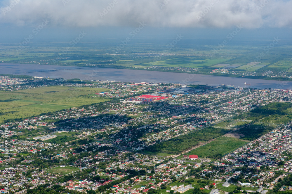 Cityscape Skyline of Georgetown Guyana