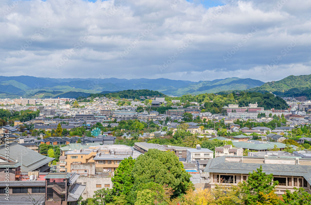 Obraz premium 京都の都市風景 左京区