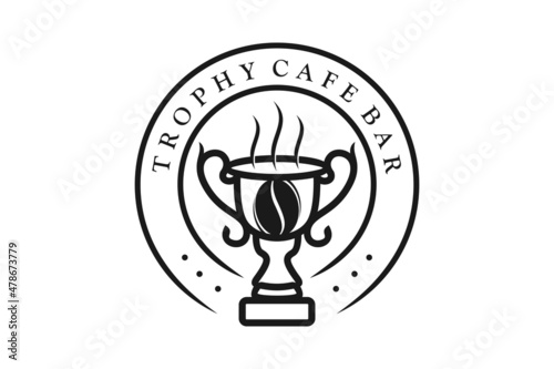 Trophy Cup Beer for Vintage Retro Sport Bar Cafe Tavern logo design inspiration