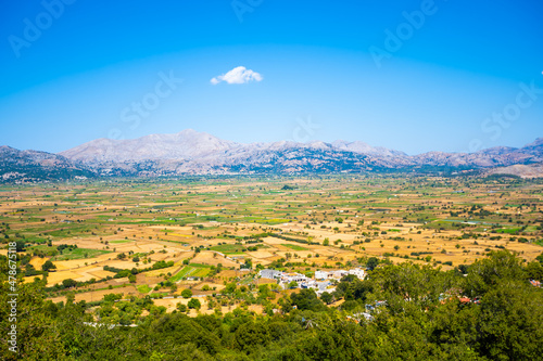 landscape of crete, top view, Crete island in Greece. photo