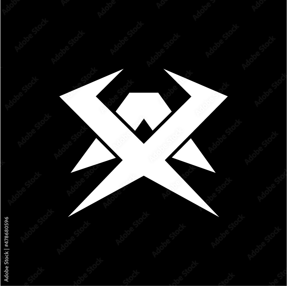 AX XA initials logo strong vector image AX XA initials logo strong vector image