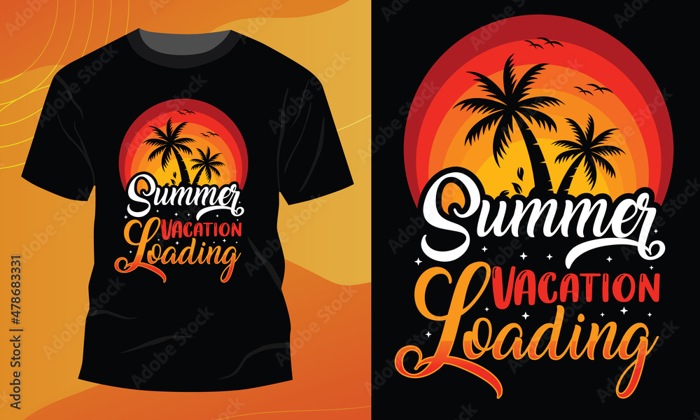 Summer Typography T-Shirts Design Bundle, Family Vacation summer T-shirt  Design Graphic, Summer Sun Watermelon, Shady Beach Summer T-shirt Design  Vector, Sunset Beach T-shirt Design Illustration. Stock Vector | Adobe Stock