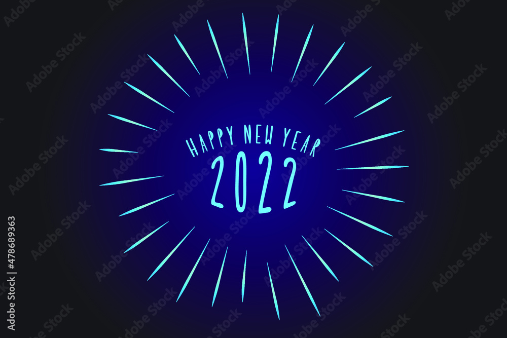 Happy new year 2 022background