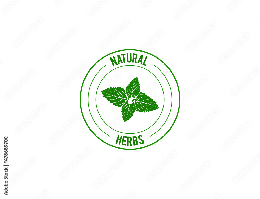 natural herbs icon vector natural herbs icon vector