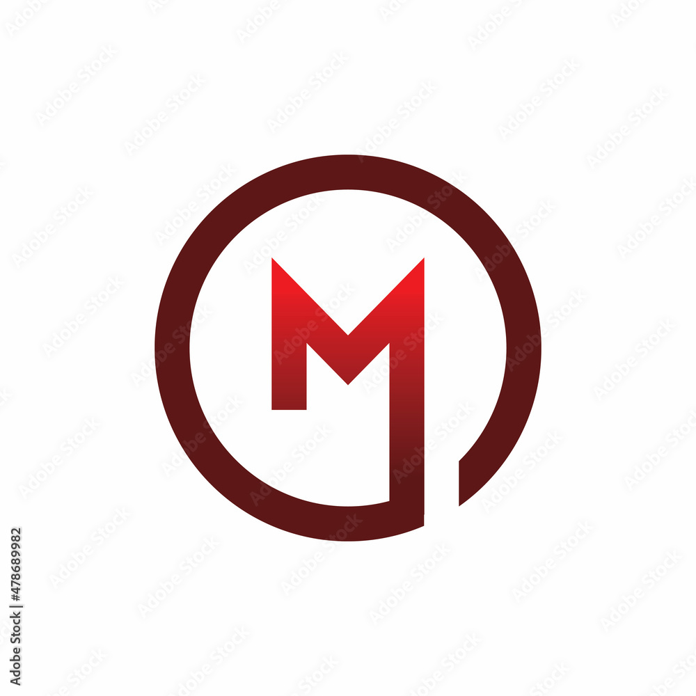 circle m letter logo design circle m letter logo design