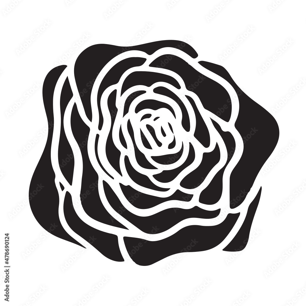 Rose vector icon
