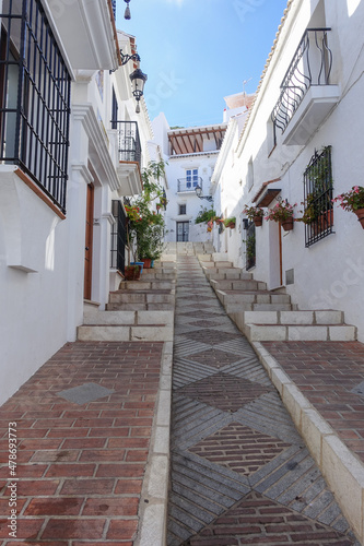 白い村ミハスの街