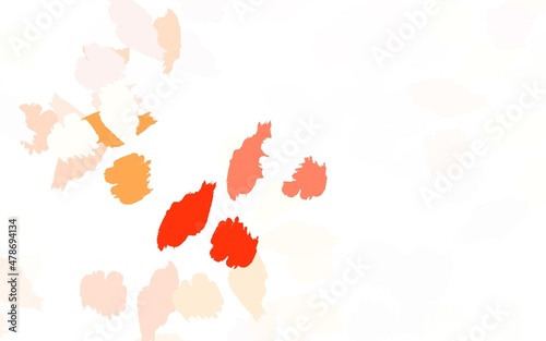 Light Green, Red vector template with chaotic shapes.