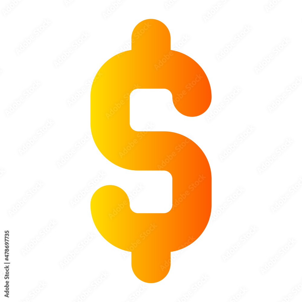 dollar symbol gradient icon dollar symbol gradient icon