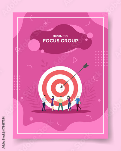 fgd focus group discussion business concept for template of banners, flyer, books, and magazine cover