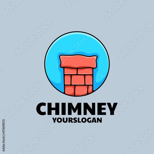 chimney logo design vector
