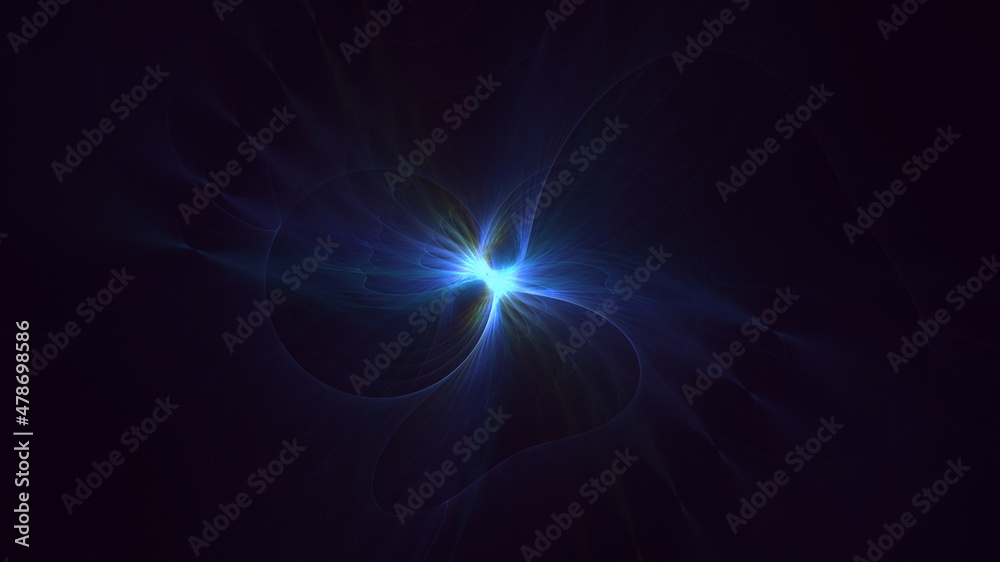 3D rendering abstract fractal light background 3D rendering abstract fractal light background