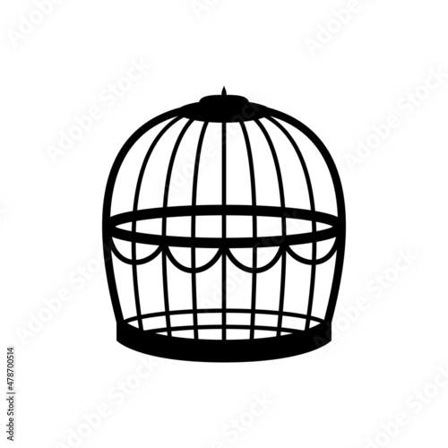 Chicken Cage Icon Usually Use for Indonesian Traditional Culture called Tedak Siten