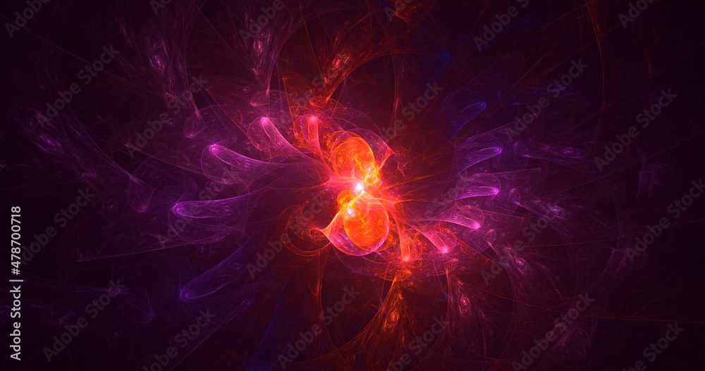 3D rendering abstract colorful fractal light background 3D rendering abstract colorful fractal light background