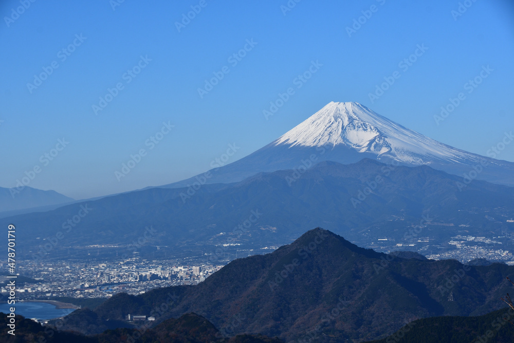 葛城山から見た富士山頂