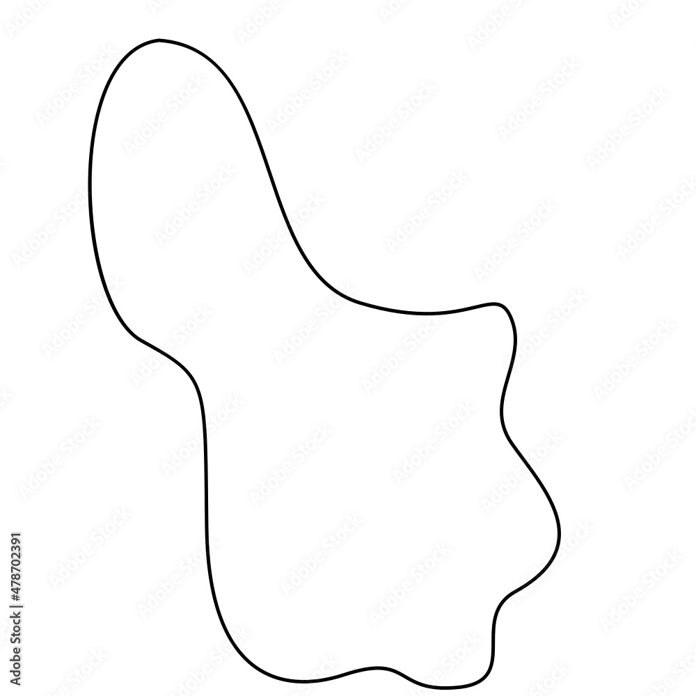 Obraz premium Abstract Organic Outline Blob 