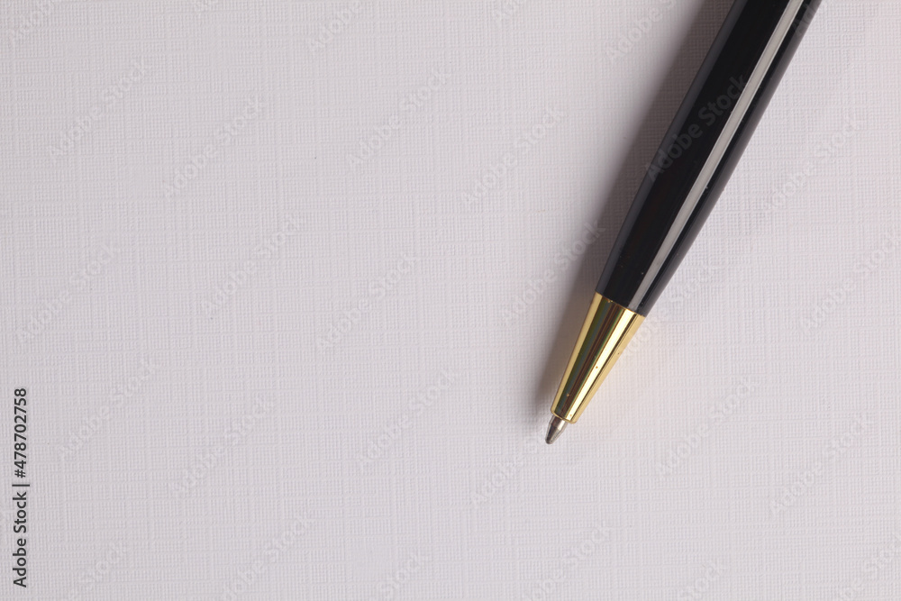 Pen for business documents placed on a white background. Pen for business documents placed on a white background.