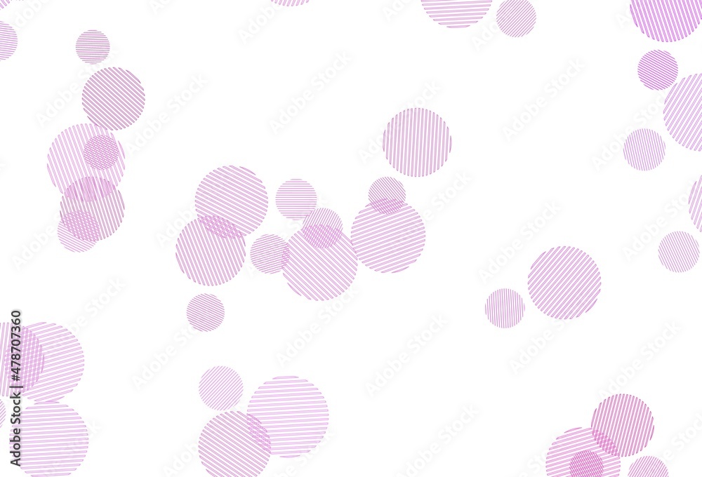 Light Pink vector texture with disks. Light Pink vector texture with disks.