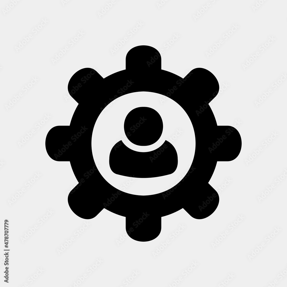 Settings icon in solid style about social media, use for website mobile app presentation Settings icon in solid style about social media, use for website mobile app presentation