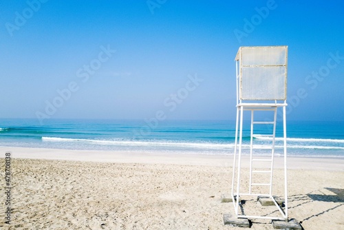 Fototapeta Naklejka Na Ścianę i Meble -  Beach lifeguard tower