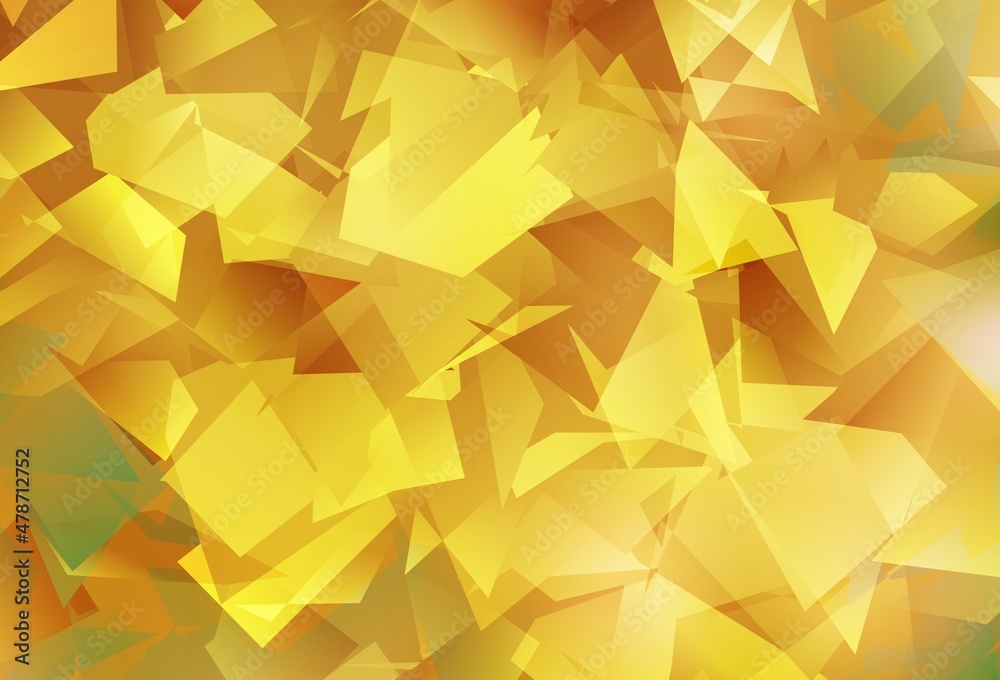 Light Orange vector gradient triangles texture. Light Orange vector gradient triangles texture.