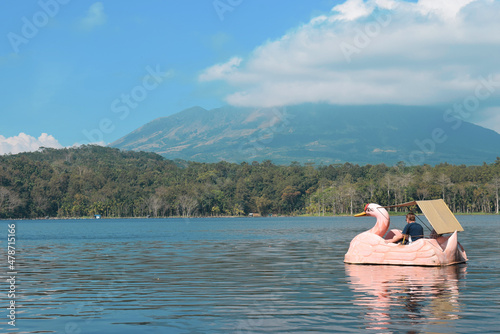 person on the lake © unus